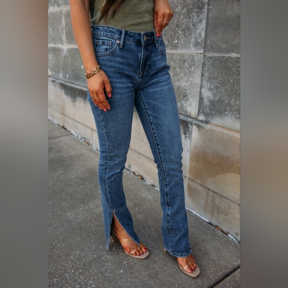 Dear John: Blaire High Rise Slim Straight Denim - Romeland - Picture 3 of 14